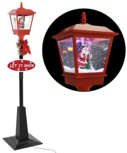 vidaXL Weihnachts-Straßenlampe mit Weihnachtsmann 180 cm LED 284339