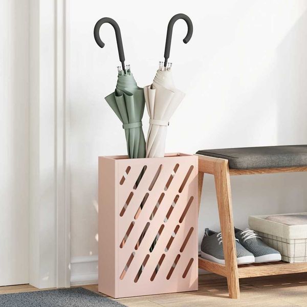 vidaXL Sonnenschirmhalter Rosa 28 x 12 x 41 cm Stahl 868531