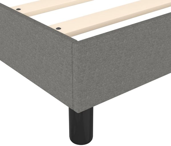 Boxspringbett Dunkelgrau 200x200 cm Stoff [3120887] Bild 7