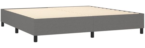Boxspringbett Dunkelgrau 200x200 cm Stoff [3120887] Bild 4