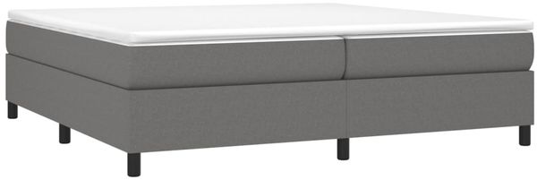 Boxspringbett Dunkelgrau 200x200 cm Stoff [3120887] Bild 3