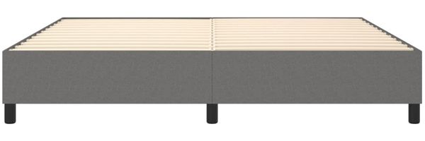 Boxspringbett Dunkelgrau 200x200 cm Stoff [3120887] Bild 5