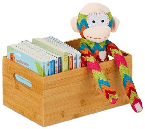 8 x Aufbewahrungskiste Bambus klein