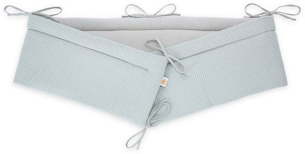FabiMax Bettnestchen Musselin + Waffel-Piqué 2 in 1 Nestchen für Beistellbett Boxspring, 2in1 Wendedesign, 100% Baumwolle, Made in EU
