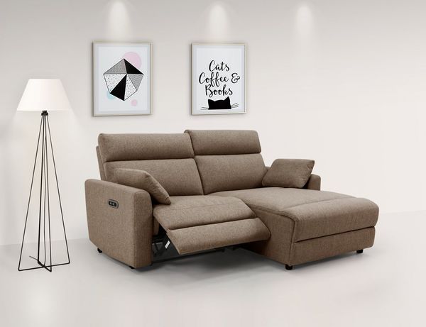 OTTO home Ecksofa JENNA L-Form, 209cm - OTTO. Verlässliche Qualität, manuelle o. elektrische Relaxfunktion, USB A/C, Struktur fein.