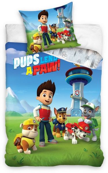 PAW PATROL Bettwäsche PAW Patrol Kinderbettwäsche 135x200 cm