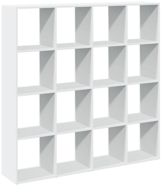vidaXL Bücherregal Weiß 137,5x29x137,5 cm Holzwerkstoff 3310289 Bild 5