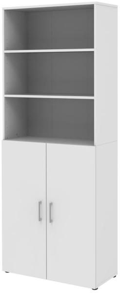 Aktenschrank in Weiß - 80x212,5x34,4cm (BxHxT)