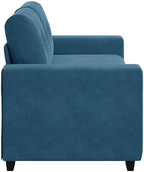 vidaXL Zweisitzer-Sofa Blau 180x77x82 cm Samt 4105131 Bild 5