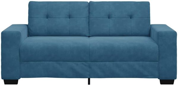 vidaXL Zweisitzer-Sofa Blau 180x77x82 cm Samt 4105131 Bild 4