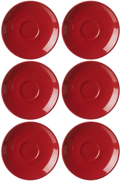 Ritzenhoff & Breker DOPPIO Espressountertasse 12 cm rot 6er Set