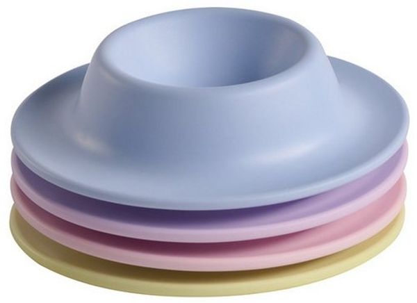 APS 85298 - EGGY - Eierbecher 4er Set, 8,50x8,50, Höhe 4,50 cm, Melamin, bunt matt