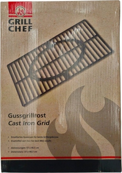 Landmann Gussgrillrost herausnehmbar, Gusseisen emailliert, 51x44,5 cm Bild 2