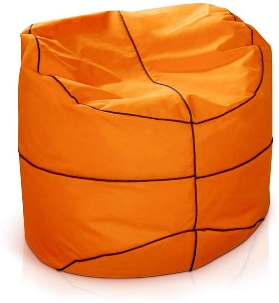 Green Bean Sitzsack Sport, Basketball Fußball Sitzsack fertig befüllt mit EPS Perlen - Orange