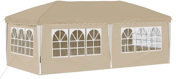 vidaXL Pop-up Partyzelt 575 x 288 x 245 cm Creme 42019801 Bild 8