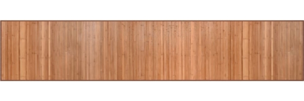 vidaXL Teppich Rechteckig Natur 60x300 cm Bambus 376841