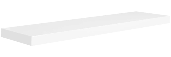 vidaXL Schweberegal Weiß 90x23,5x3,8 cm MDF 323817