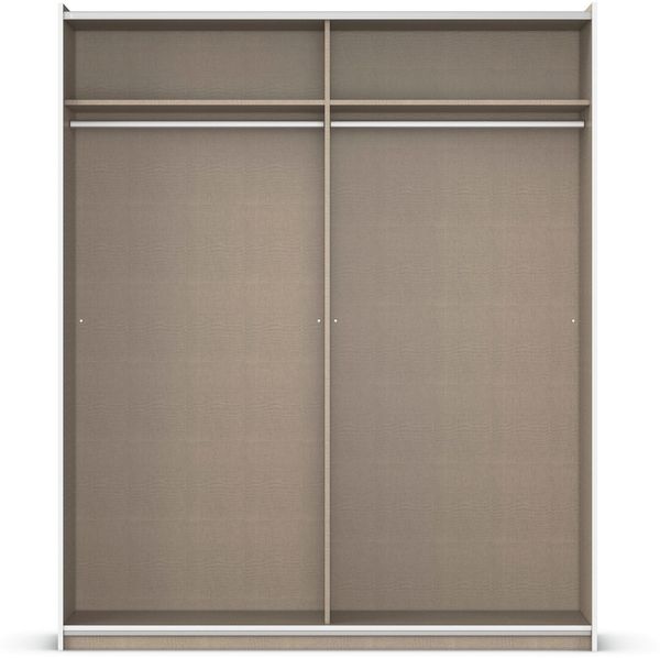 rauch Kleiderschrank; Schwebetürenschrank KRONACH, 2-türig, 1 Spiegeltüre, Eiche Artisan, 175x210x59xcm Bild 7