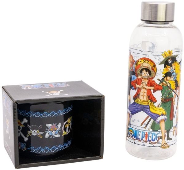 One Piece Geschenkset Trinkflasche und Kaffeebecher 2-teilig