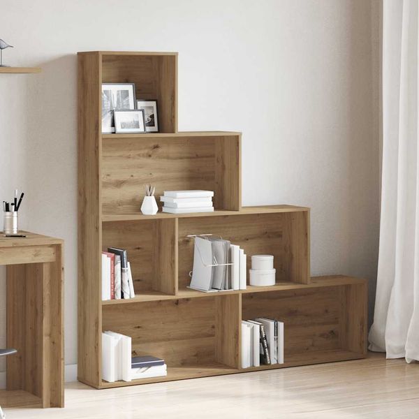 vidaXL Bücherregal Artisan-Eiche 157x24x160 cm Holzwerkstoff 855889