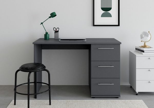 VOGL Möbelfabrik Schreibtisch Tobi, mit 3 Schubkästen, optional mit Tastaturauszug, Breite 115 cm
