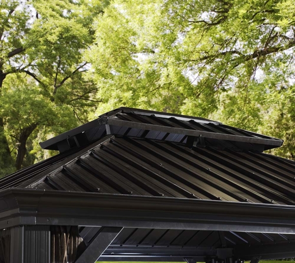 Sojag 'Messina', Aluminium Pavillon, inkl. Moskitonetz, 363 x 483 x 307 cm, anthrazit