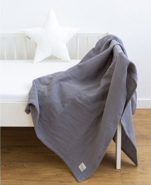Babydecke Babydecke Musselin Baumwolle Tagesdecke Decke 95x95 120x120 150x200 cm, Loolay, LOOLAY Musselin Tagesdecke, atmungsaktiv, weich & leicht!