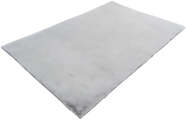 Vente-unique - BUNNY Teppich Stoff Grau - B 160 cm x H 3,5 cm x L 230 cm