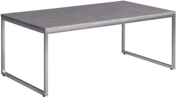 M2 Kollektion Lagos 2 Couchtisch, MDF Dekor Keramikoptik, grau, 110x60 cm, Höhe 43cm