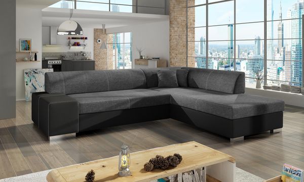 Wohnideebilder Porto Dunkelgrau Ecksofas & Eckcouches P33