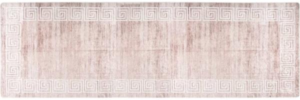 vidaXL Teppich Waschbar 80x300 cm Beige Rutschfest 337941