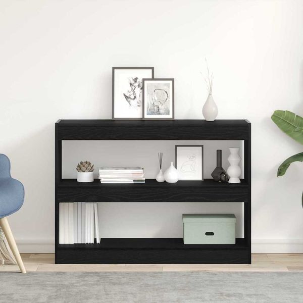 vidaXL Bücherregal Schwarz Eichen-Optik 100 x 30 x 72 cm Holzwerkstoff 862723