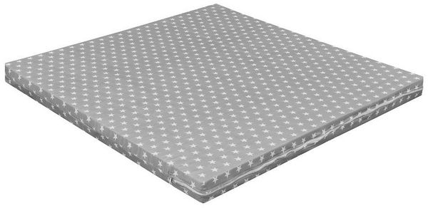 Laufgitter-Matratze Laufgittermatratze 100x100 Grey Stars, Baby-Delux, 6.00 cm hoch, Matratze für Laufgitter Laufstall 100x100 cm Grey Stars