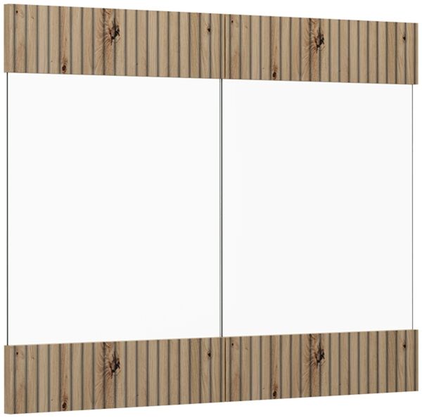 Küchenfront R-Line Artisan-Eiche 79.2 x 59 cm Möbelfront für den Hängeglasschrank Vicco