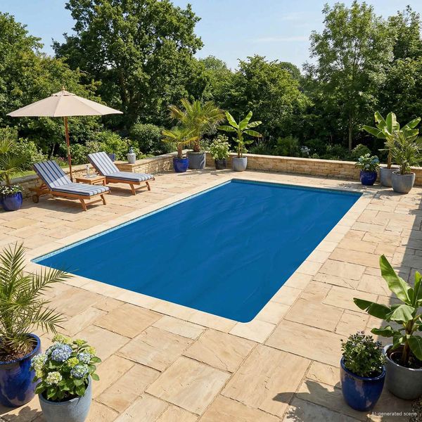 vidaXL Solar Poolabdeckung Hochwertig 800 x 400 cm 200 μm Quadratisch 42034638