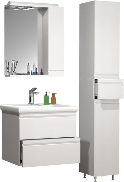 VCM Badmöbel Waschtisch Silora 919131 Weiß H. 180 x B. 90 x T. 46 cm