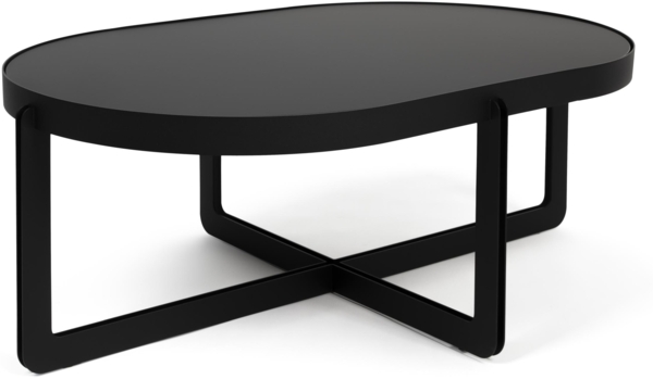Couchtisch CENTRE OVAL Schwarz von Zuiver 102 x 68 cm