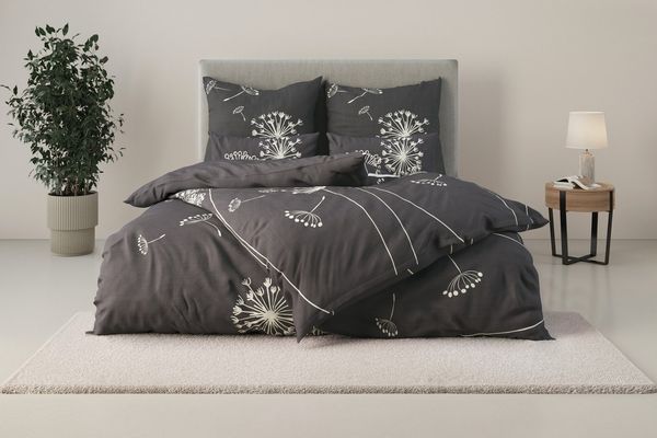 OTTO home Bettwäsche Soucy, Renforcé, 2 teilig, ab Gr. 135x200, 100% Baumwolle, Renforcé & PREMIUM Satin (TC300)