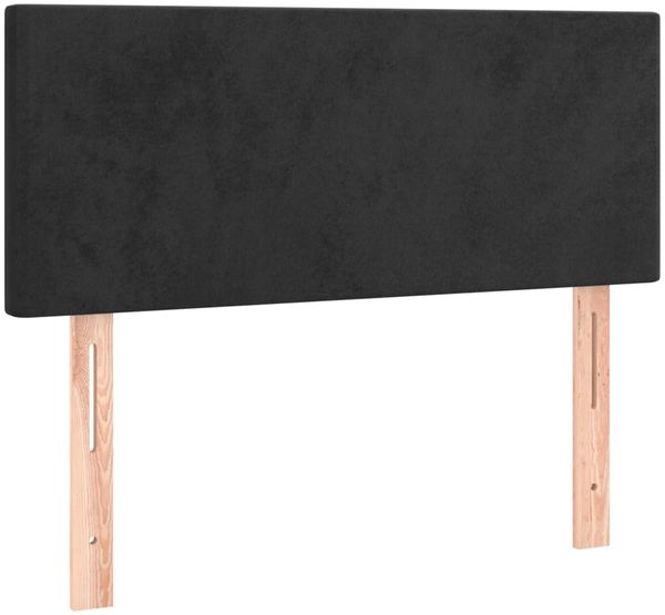 vidaXL Boxspringbett mit Matratze Schwarz 120x190 cm Samt 3269827 Bild 6