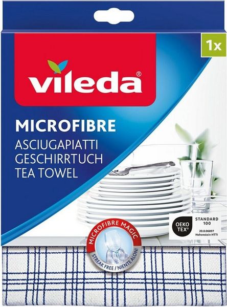 Vileda Geschirrtuch Microfibre, (1-tlg), 40x55 cm