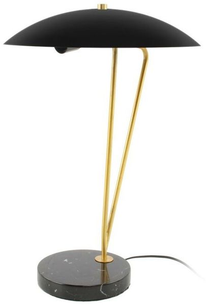 Tischlampe Kayani 125 Schwarz / Gold / Weiß