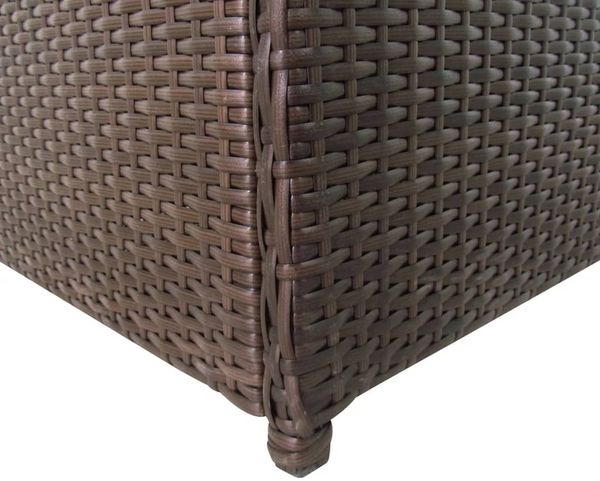 vidaXL Garten-Auflagenbox Braun 120x50x60 cm Poly Rattan 42499 Bild 4