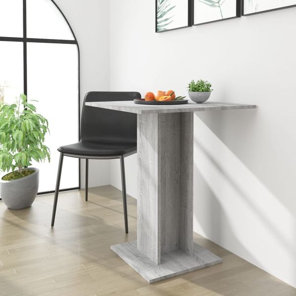 vidaXL Bistrotisch Grau Sonoma 60x60x75 cm Holzwerkstoff 815103