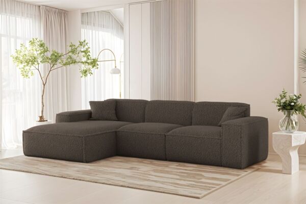Ecksofa Designersofa CELES PREMIUM in Stoff Sven Braun Ottomane Links