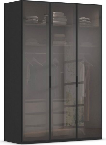 rauch Kleiderschrank Schrank Garderobe SKAT SHINE Breiten 151/201/251/301cm, Höhe 223/235cm (3 verschiedene Ausstattungen BASIC/CLASSIC/PREMIUM (inkl. SOFT-CLOSE) edle Schrankfront mit hochwertigen Glasrahmentüren MADE IN GERMANY