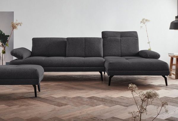 andas Ecksofa Stenlille L-Form, incl. Sitztiefen-, Kopfteil- und Armteilverstellung