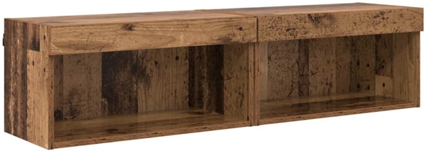 vidaXL Fernsehtische 2 pcs Altholz 60 x 30 x 30 cm Holzwerkstoff 882961