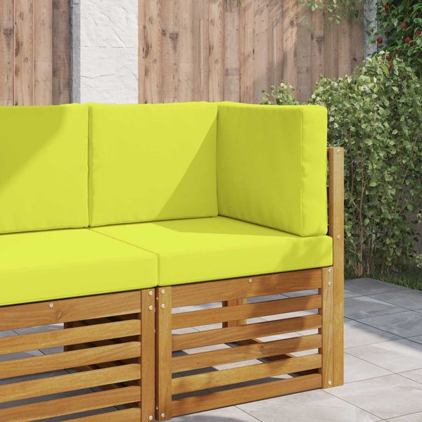 vidaXL Sofakissen für draußen 3 pcs Grün Polyester 900749