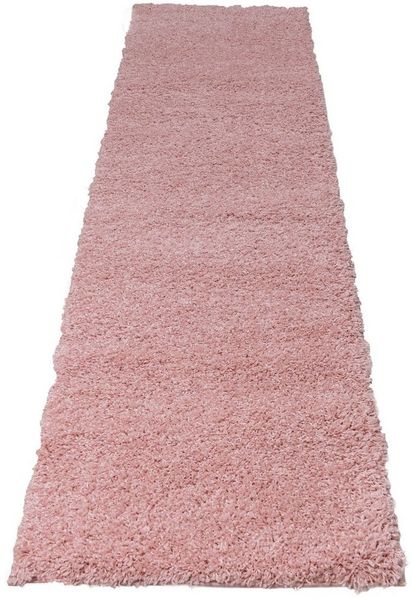 Bruno Banani Läufer Shaggy Soft, rechteckig, Höhe: 30 mm, Läufer, Brücke, gewebt, Uni-Farben, besonders weich