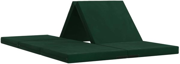 vidaXL Klappsofa Bett 140 x 67 x 45 cm Dunkelgrün 900277 Bild 2